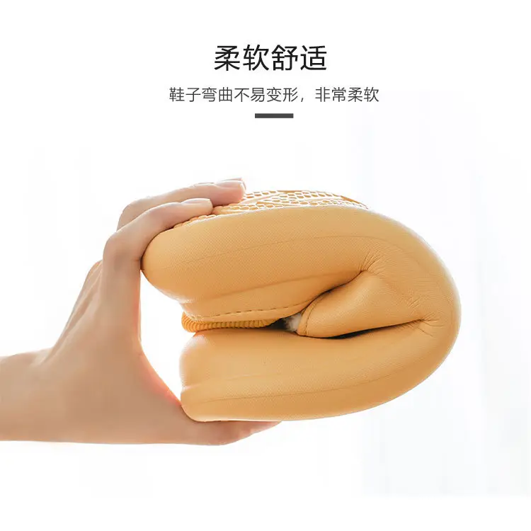Pink Cotton Slippers for Men Women Autumn Winter Warm Thick Soles — feature 8