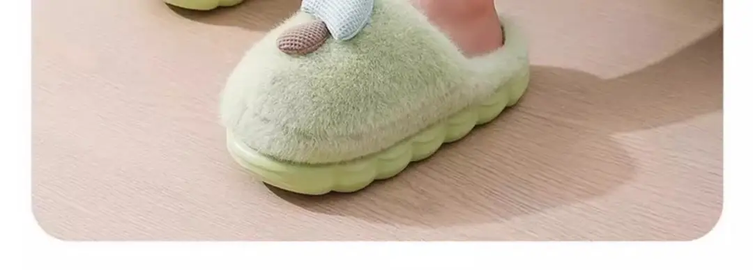 Women's Cotton Slippers for Autumn and Winter, New Style with Covered Heel, Indoor Thick-Soled Non-Slip Plush Warm Maternity Cotton Shoes — feature 4