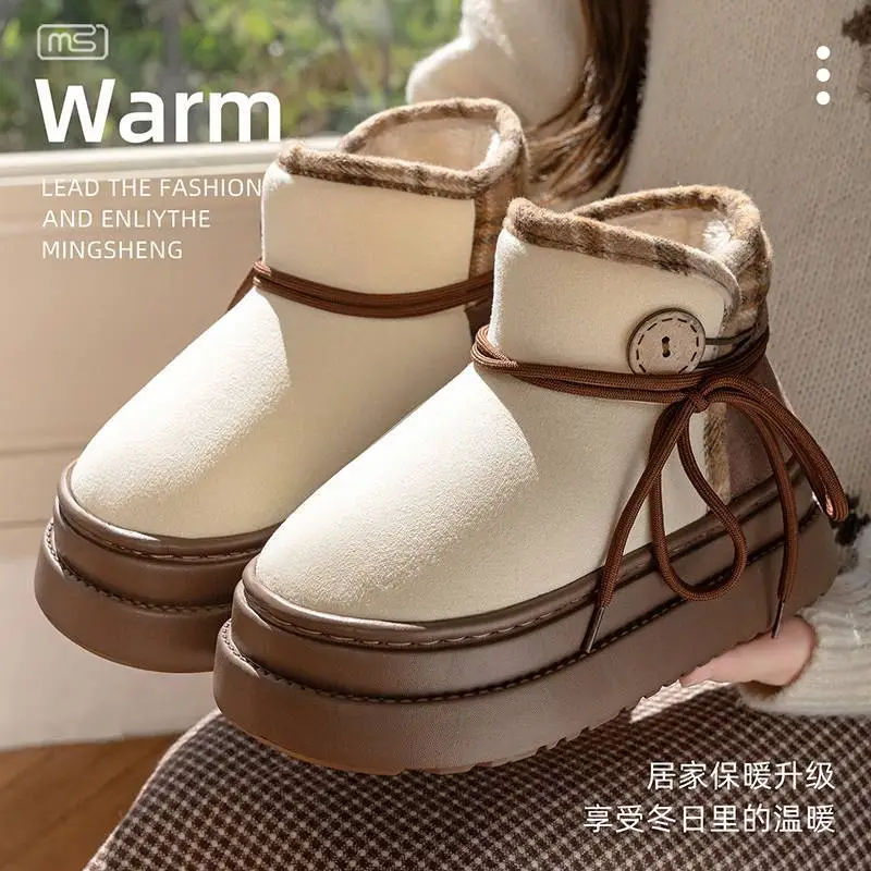 2025 Winter Button-Decorated Boots for Women