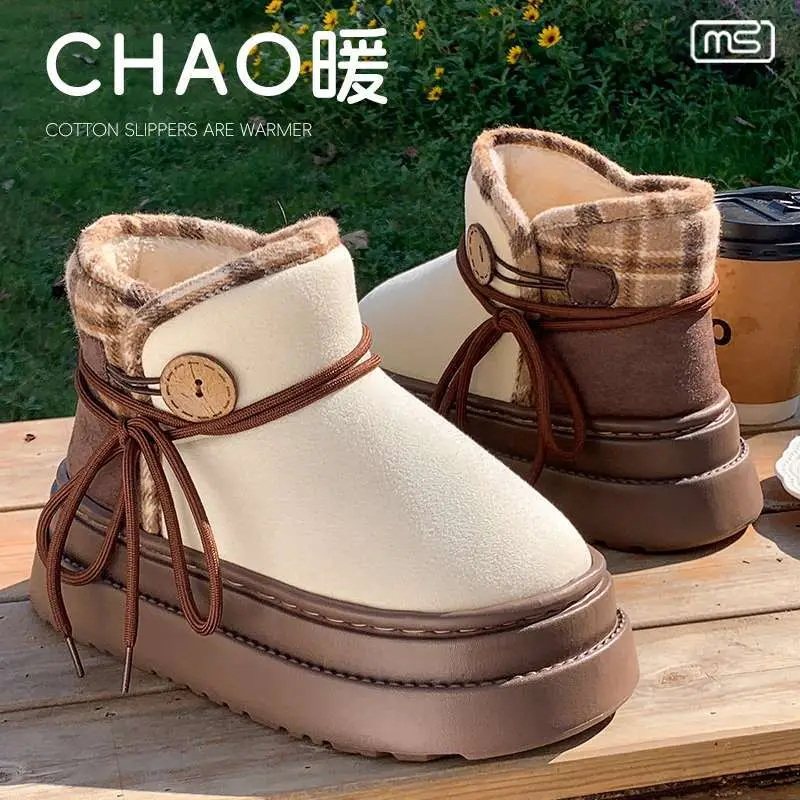 2025 Winter Button-Decorated Boots for Women
