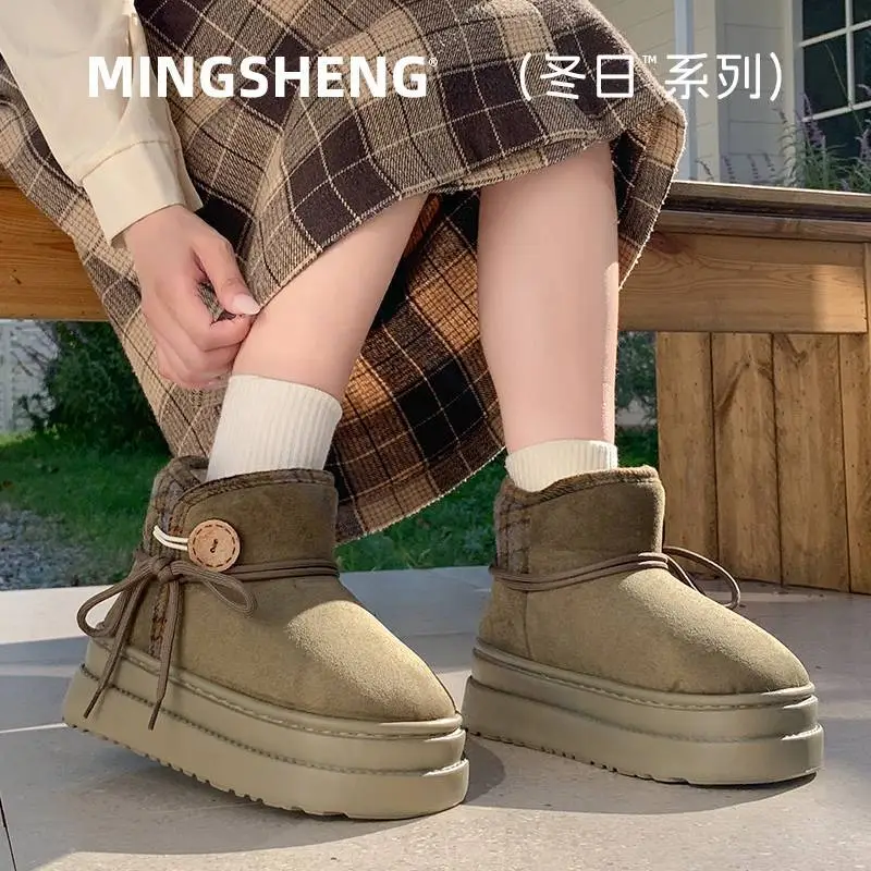 2025 Winter Button-Decorated Boots for Women