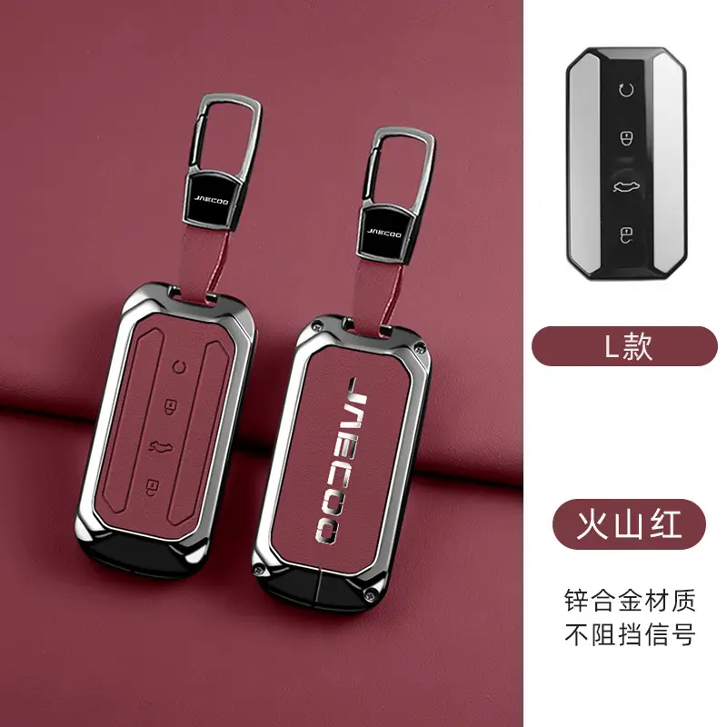 Zinc Alloy Fire Red Car Key Cover 2025 - Image 3
