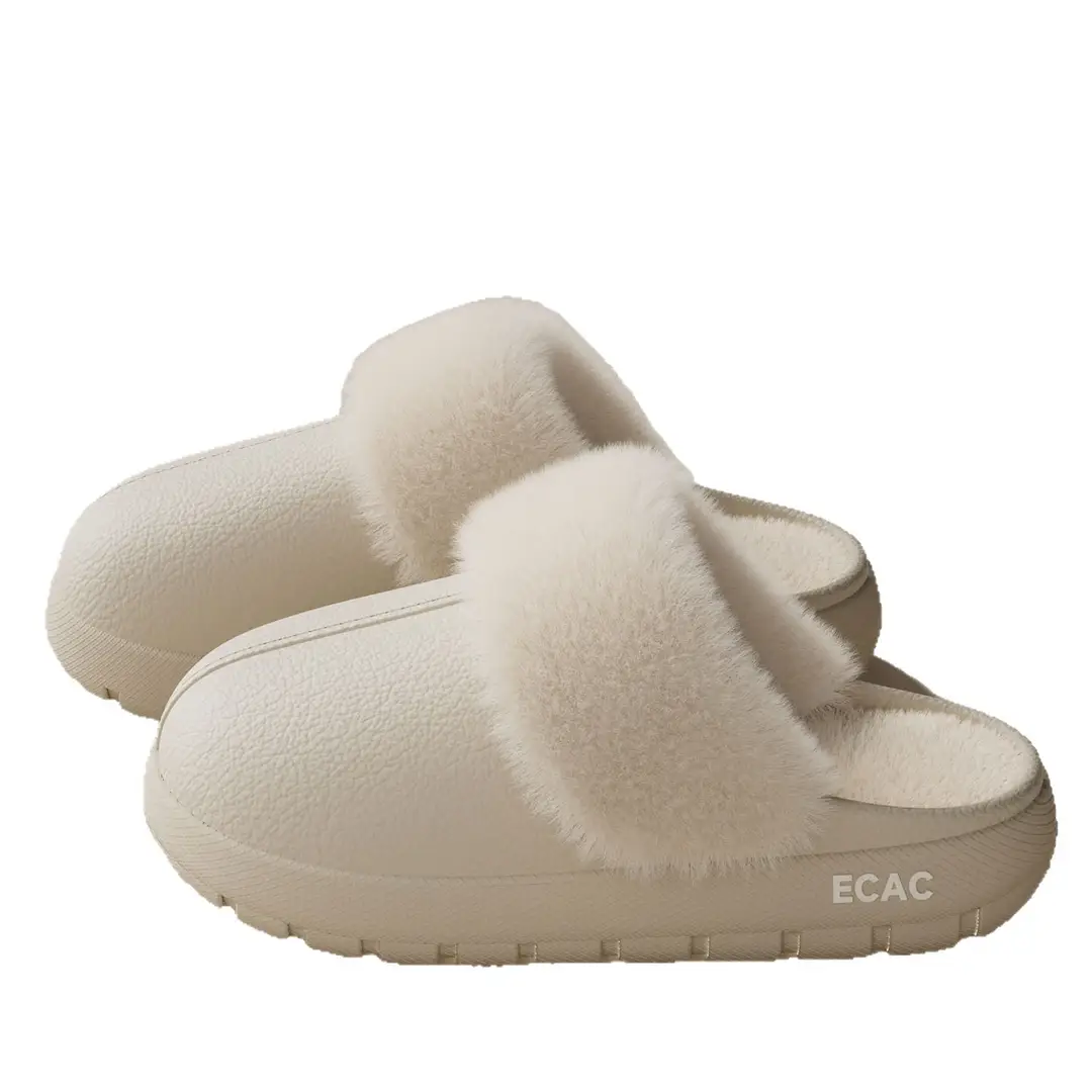 Cotton Slippers for Women 2025 Winter New Indoor Home Non-Slip Slippers Warm Outer Wear Fleece-Lined Thickeneded Cotton Shoes for Men - Image 9