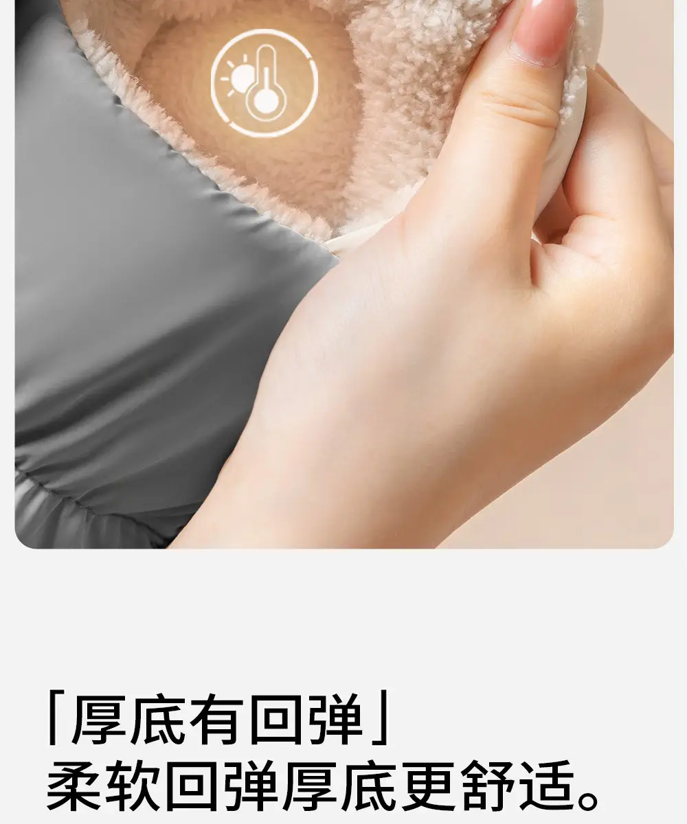 Waterproof Cotton Slippers for Women with Heel 2025 New Indoor Home Warm Cotton Shoes Plus Plush Slippers for Men in Autumn and Winter — feature 8