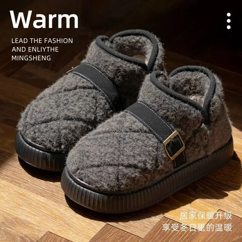 Women Closed-Toe Cotton Slippers Autumn Winter 2025 - Image 7