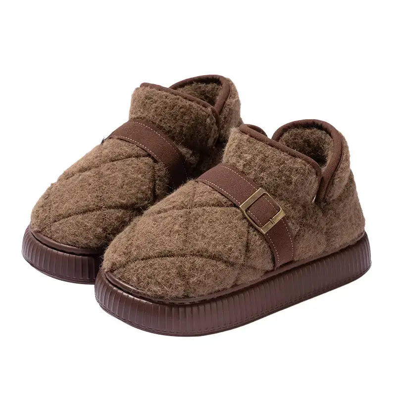 Women Closed-Toe Cotton Slippers Autumn Winter 2025 - Image 2
