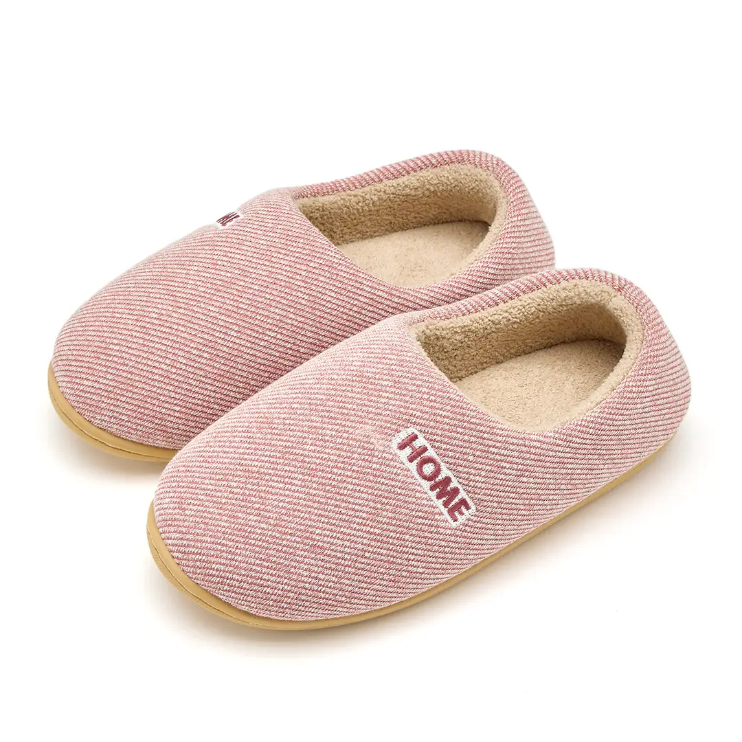High-Bottom Cotton Slippers for Women, Indoor and Home, Non-Slip Soles, Fleece-Lined, Warm, Middle-Aged and Elderly Outer Wear Cotton Shoes for Men