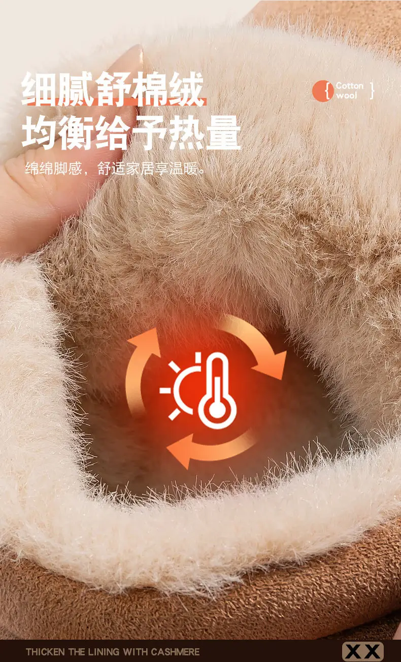Couple Cotton Slippers with Poop Feeling 2025 Winter Warm — feature 6