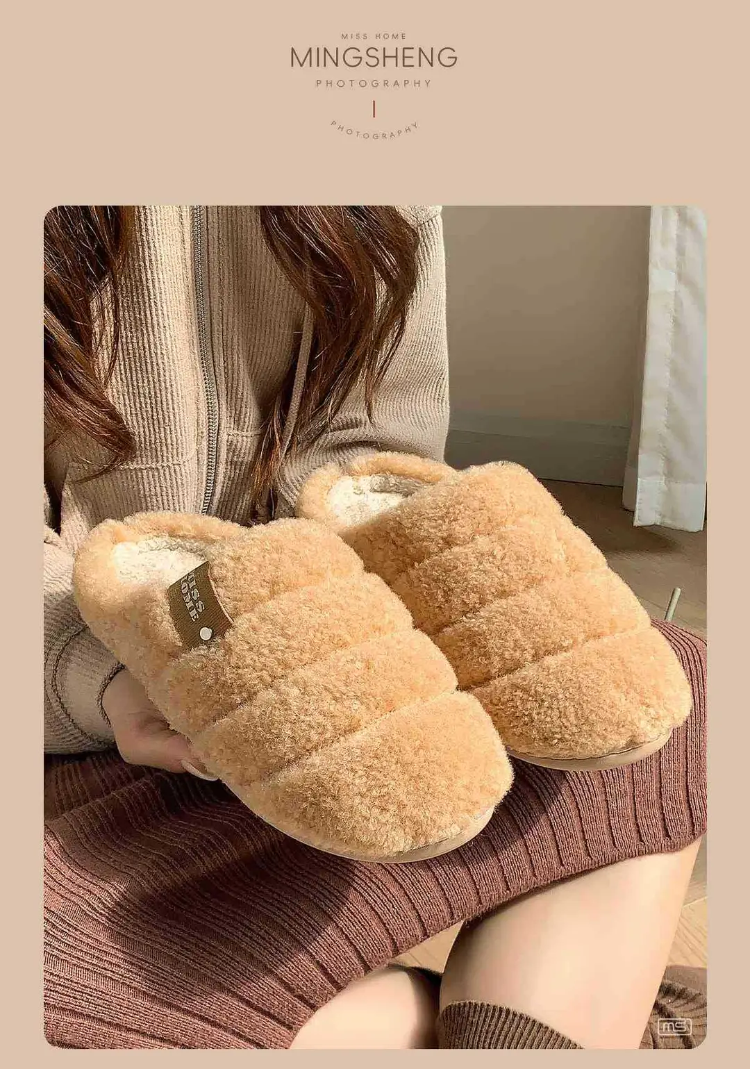 Cotton Slippers for Women Winter 2025 New Indoor Home Household Non-Slip Warm Plus Plush Slippers for Men Winter — feature 6