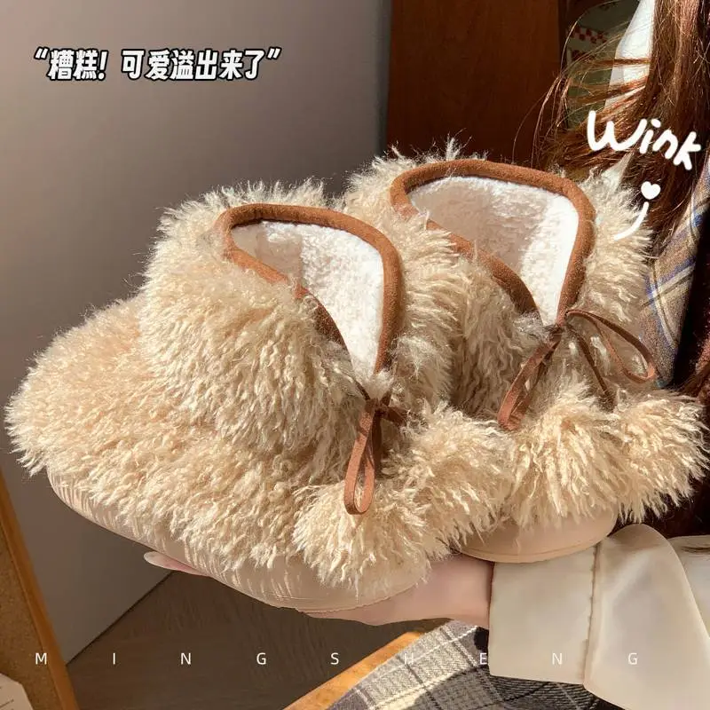 Winter Warm Cotton Slippers with Fleece Lining - Image 5