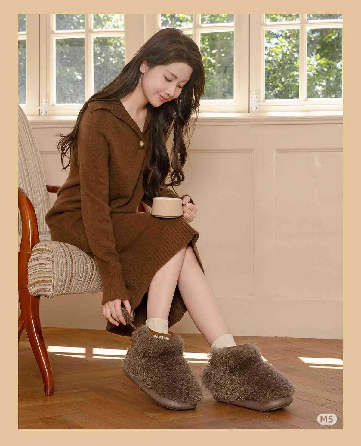 Winter Warm Cotton Slippers with Fleece Lining — feature 8