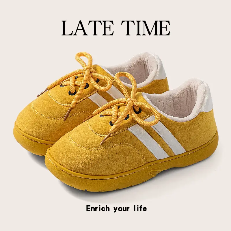 Women's Warm Yellow Training Shoes for Winter 2025