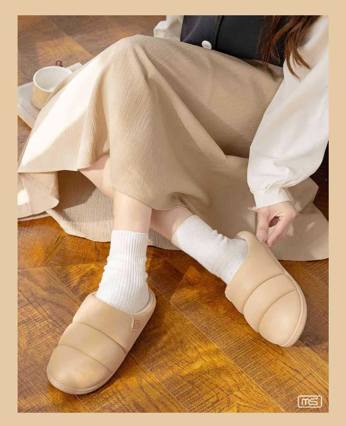 2025 Winter Closed-Toe Fleece Lined Slippers — feature 6