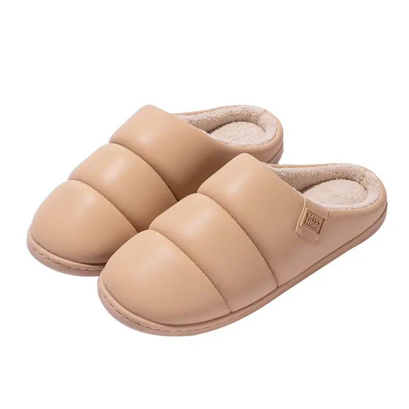 2025 Winter Closed-Toe Fleece Lined Slippers - Image 2