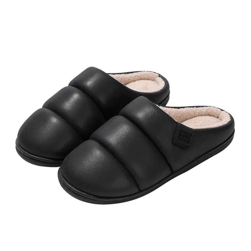 2025 Winter Closed-Toe Fleece Lined Slippers - Image 3