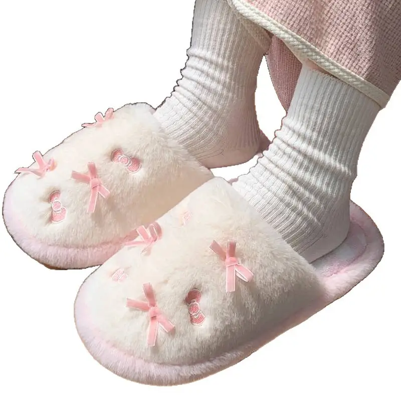 2025 Winter Bow Bowled Slippers for Women - Image 8
