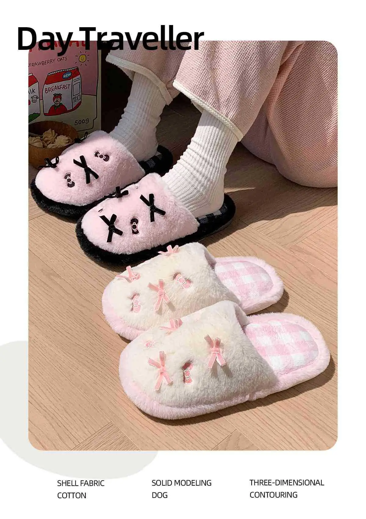 2025 Winter Bow Bowled Slippers for Women — feature 4