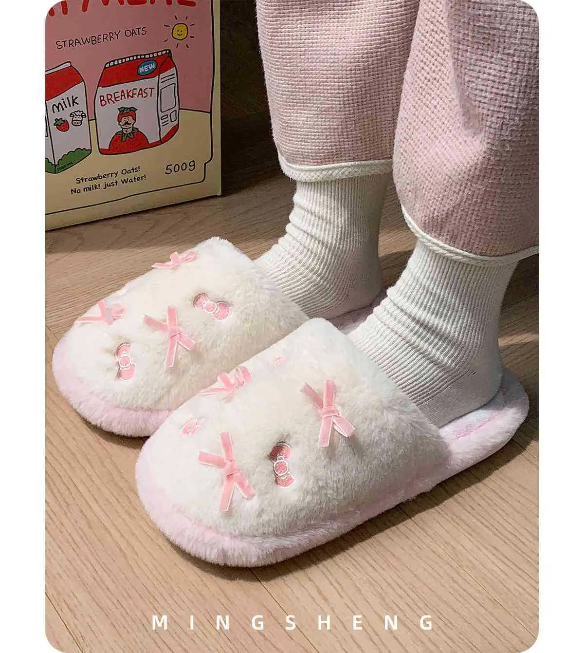 2025 Winter Bow Bowled Slippers for Women — feature 5