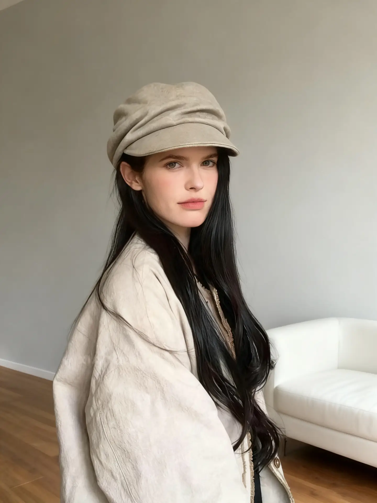 Black Wool Baseball Cap for Men Winter — feature 8