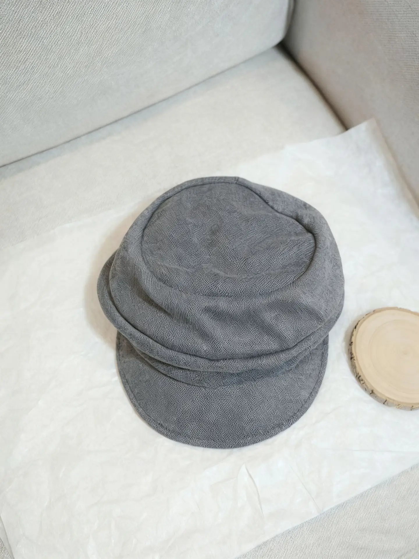 Black Wool Baseball Cap for Men Winter - Image 2