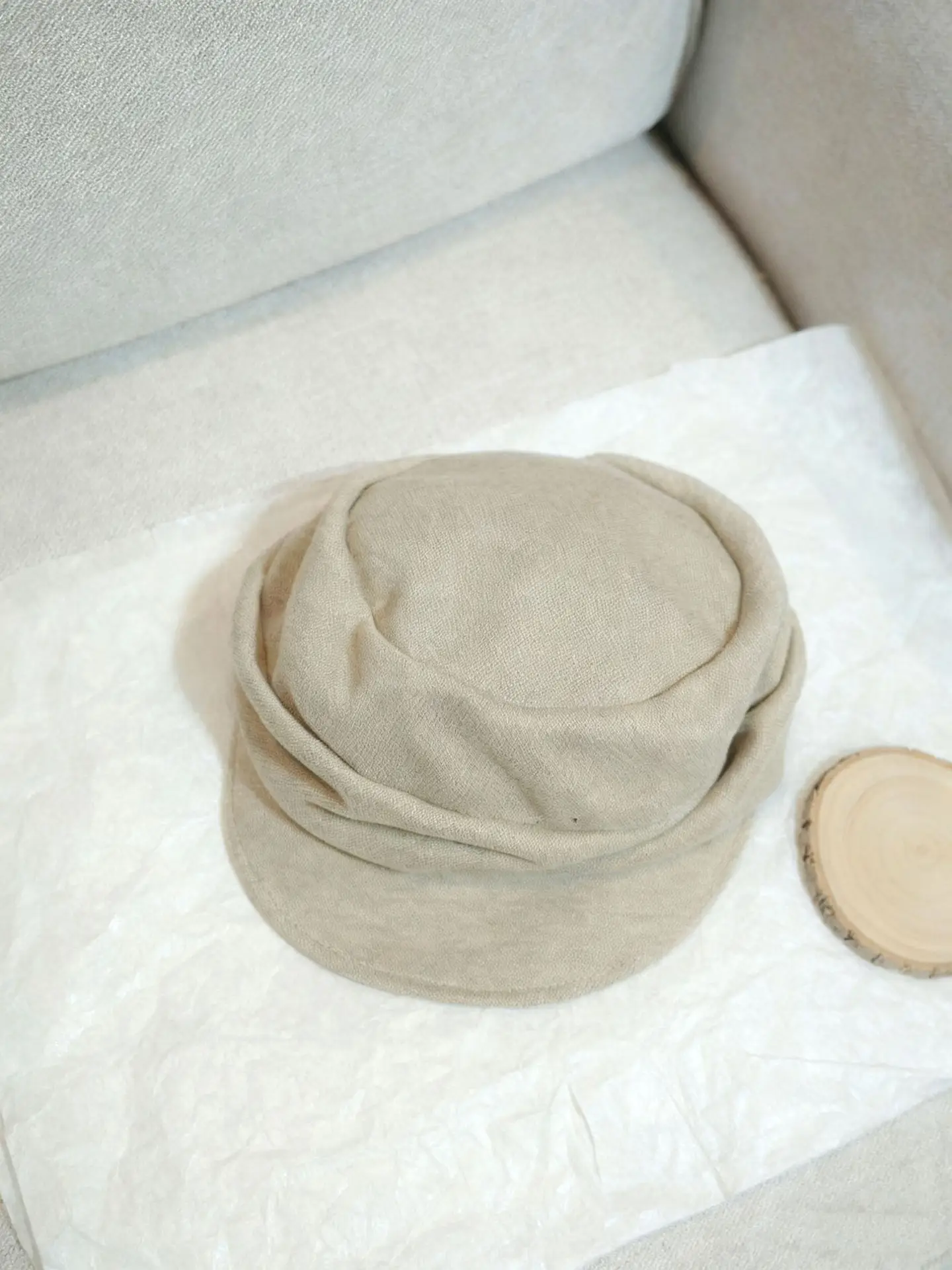 Black Wool Baseball Cap for Men Winter - Image 4