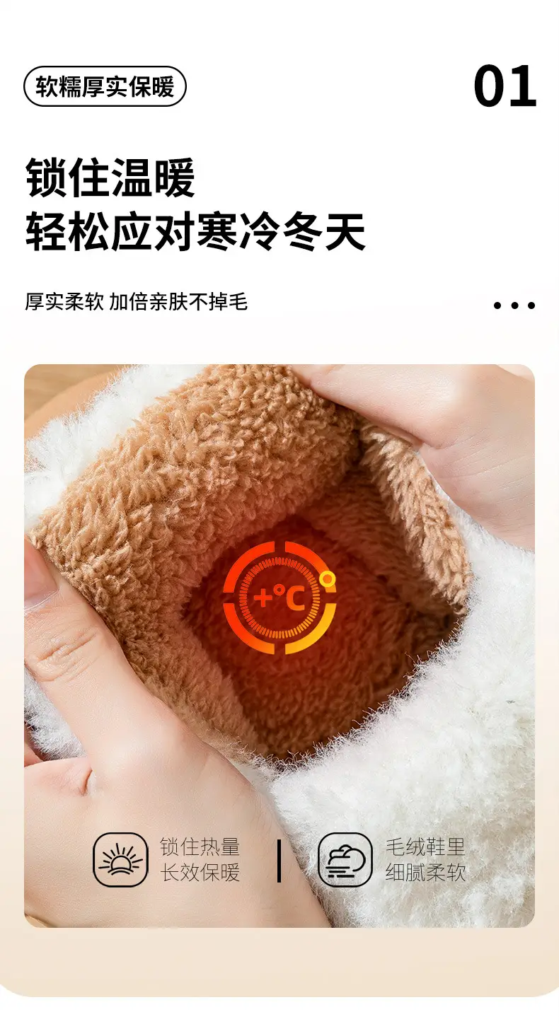 Women Cotton Slippers Autumn Winter 2025 Bag Heel — feature 4
