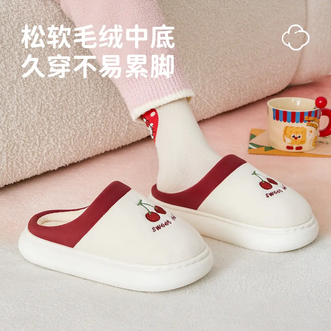 Lidani Cotton Slippers Women's Winter 2025 New Indoor Home Warm Plush Slippers Comfortable Home Winter - Image 4