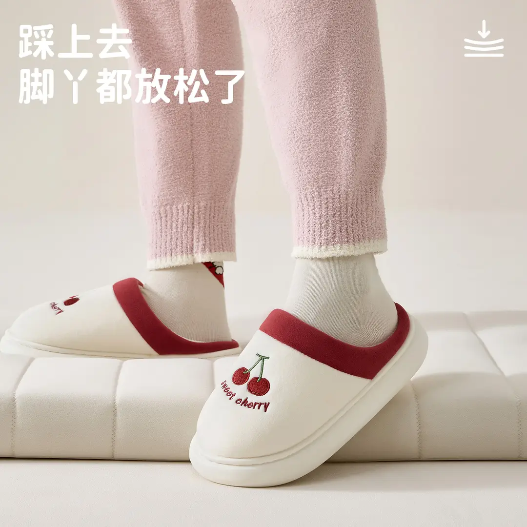 Lidani Cotton Slippers Women's Winter 2025 New Indoor Home Warm Plush Slippers Comfortable Home Winter - Image 6