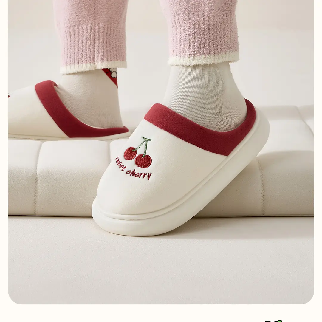 Lidani Cotton Slippers Women's Winter 2025 New Indoor Home Warm Plush Slippers Comfortable Home Winter — feature 14