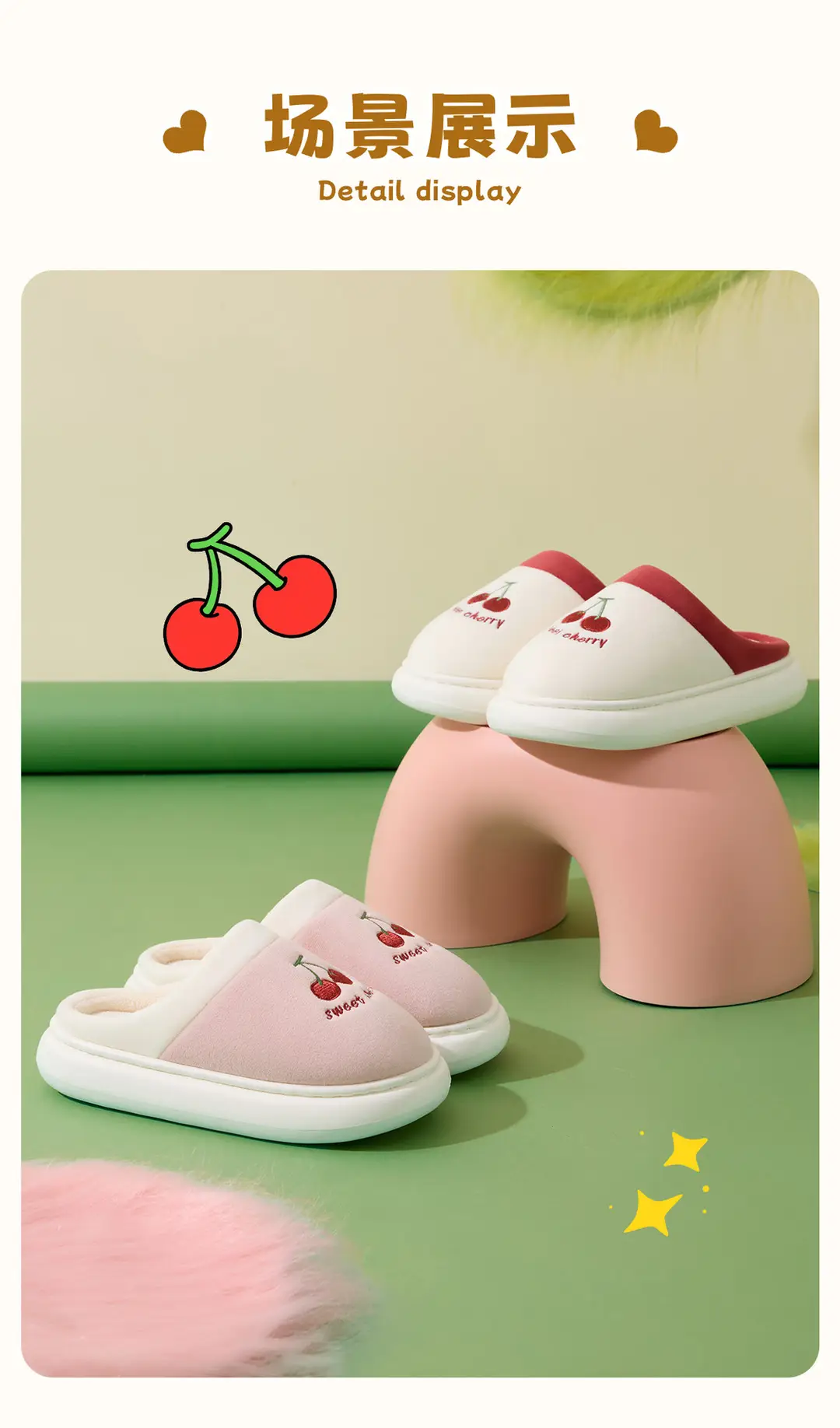 Lidani Cotton Slippers Women's Winter 2025 New Indoor Home Warm Plush Slippers Comfortable Home Winter — feature 17