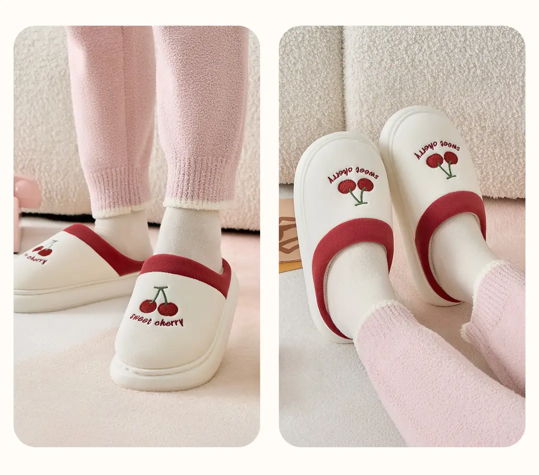 Lidani Cotton Slippers Women's Winter 2025 New Indoor Home Warm Plush Slippers Comfortable Home Winter — feature 19