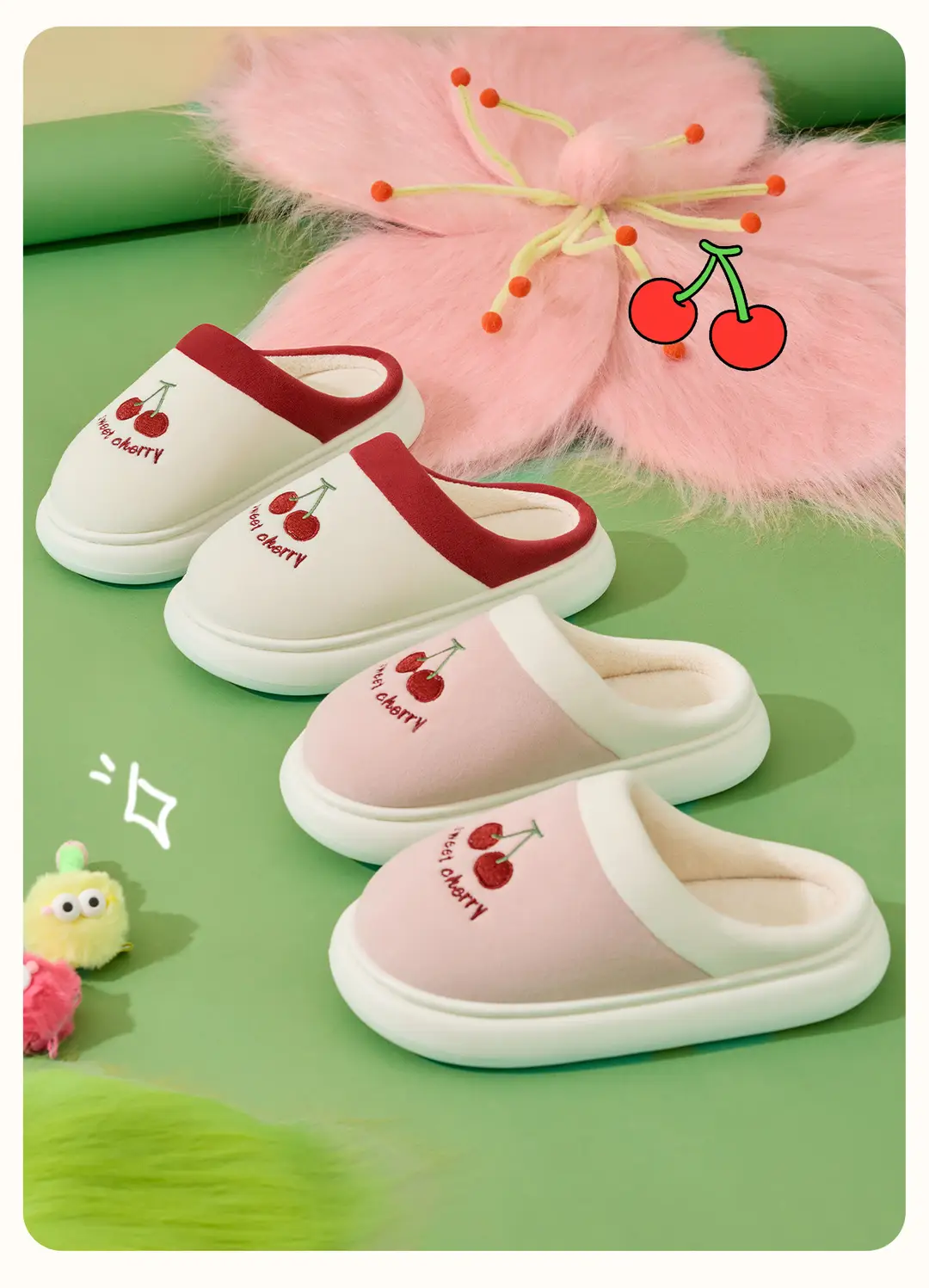 Lidani Cotton Slippers Women's Winter 2025 New Indoor Home Warm Plush Slippers Comfortable Home Winter — feature 20