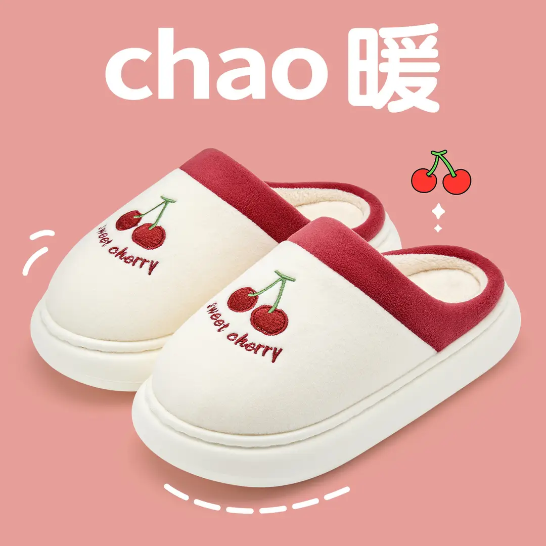 Lidani Cotton Slippers Women's Winter 2025 New Indoor Home Warm Plush Slippers Comfortable Home Winter - Image 2