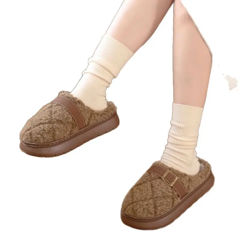 2025 Winter Non-Slip Fleece Lined Slippers - Image 8