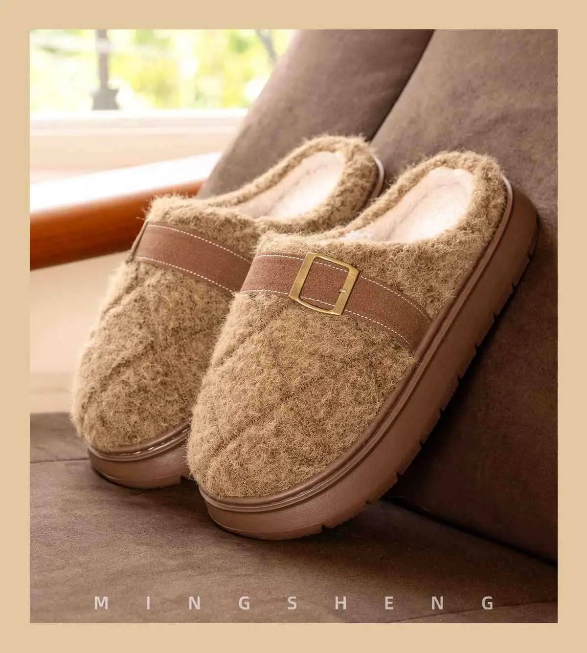 2025 Winter Non-Slip Fleece Lined Slippers — feature 7