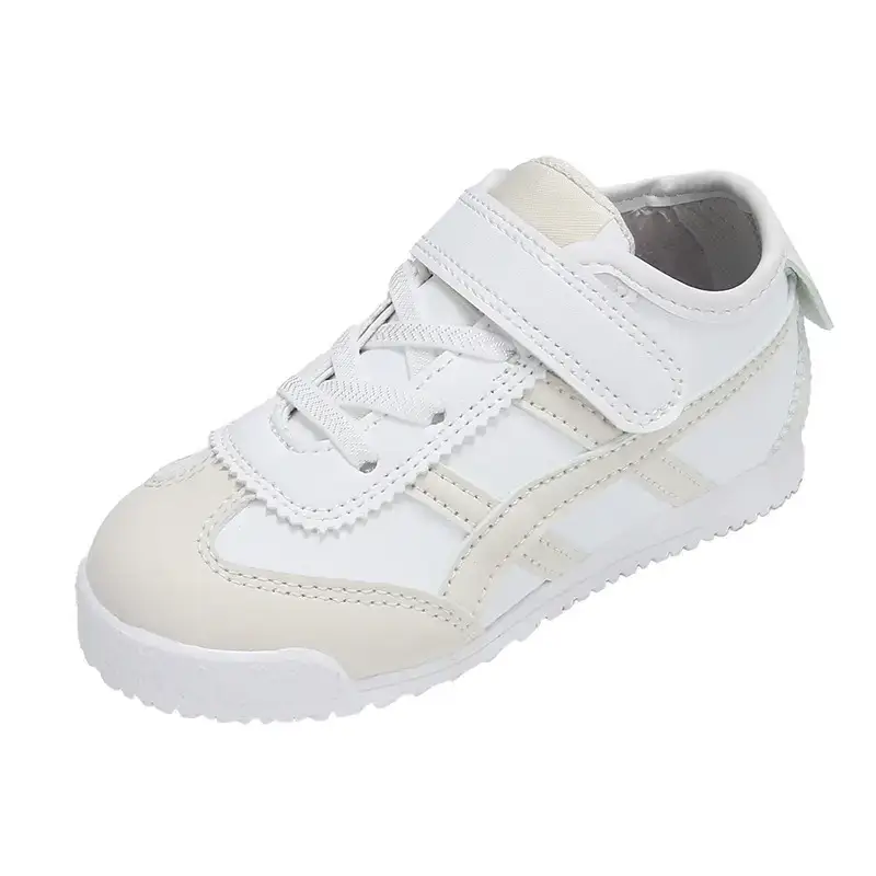 Baby Fleece Lined Toddler Shoes White Beige Grey
