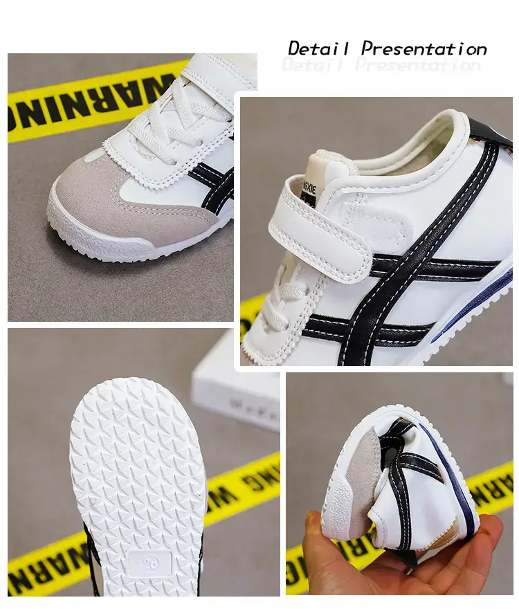 Baby Fleece Lined Toddler Shoes White Beige Grey — feature 7