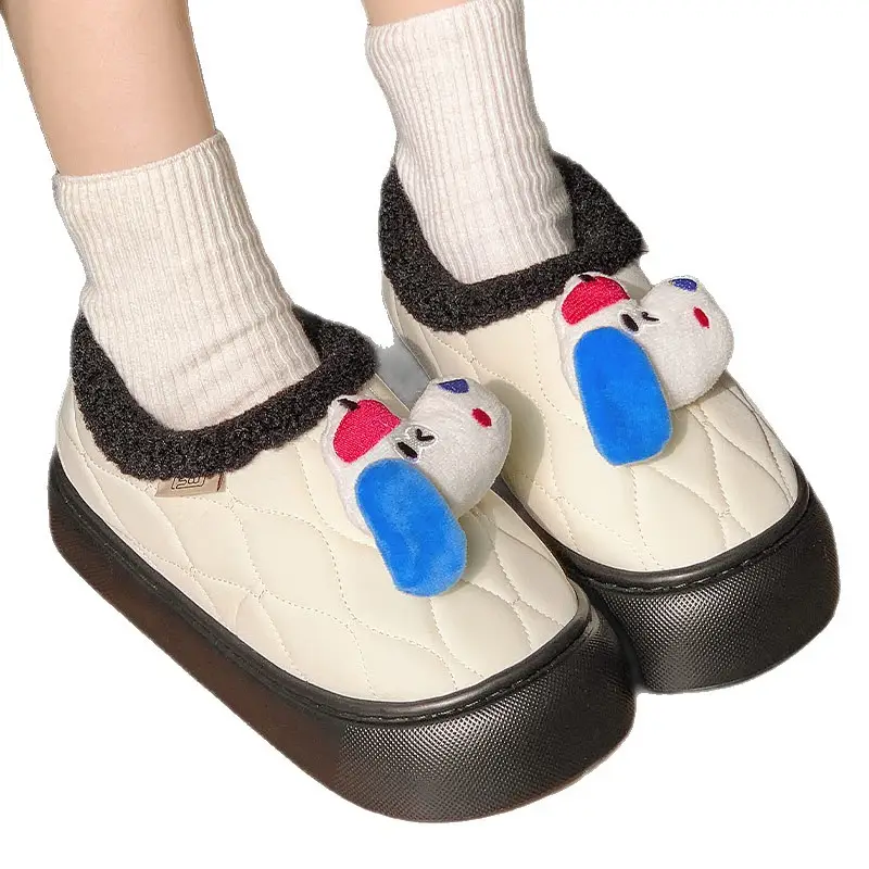 2024 New Winter Cartoon Puppy Slippers Thick Soft - Image 7