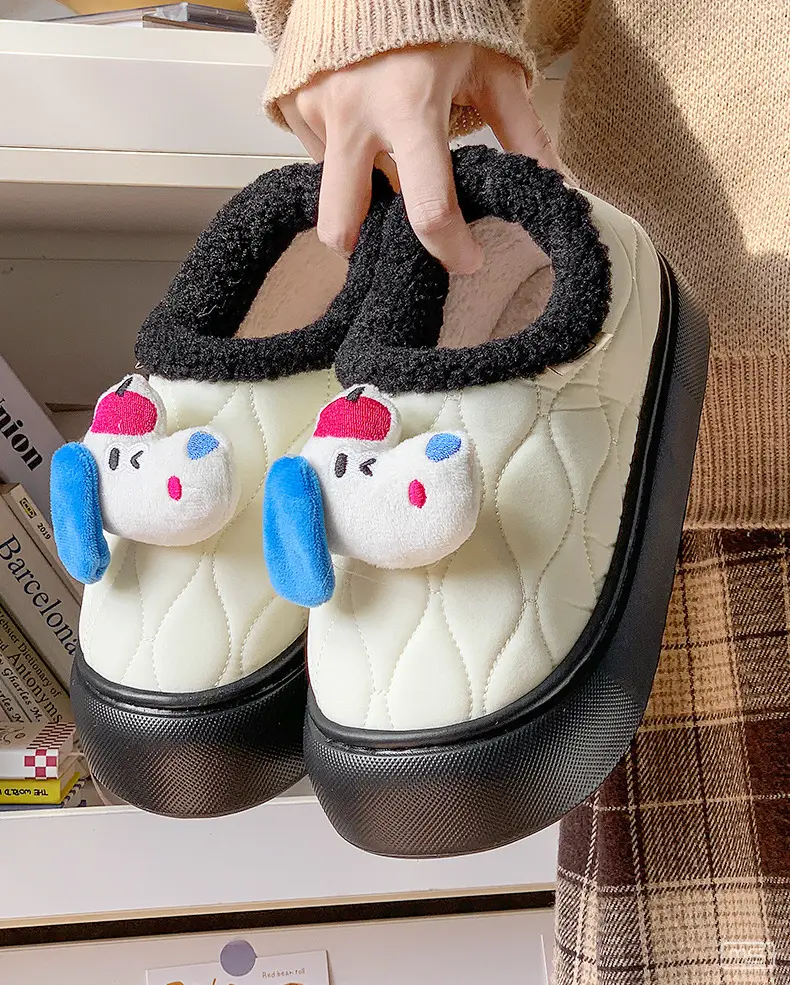 2024 New Winter Cartoon Puppy Slippers Thick Soft — feature 10