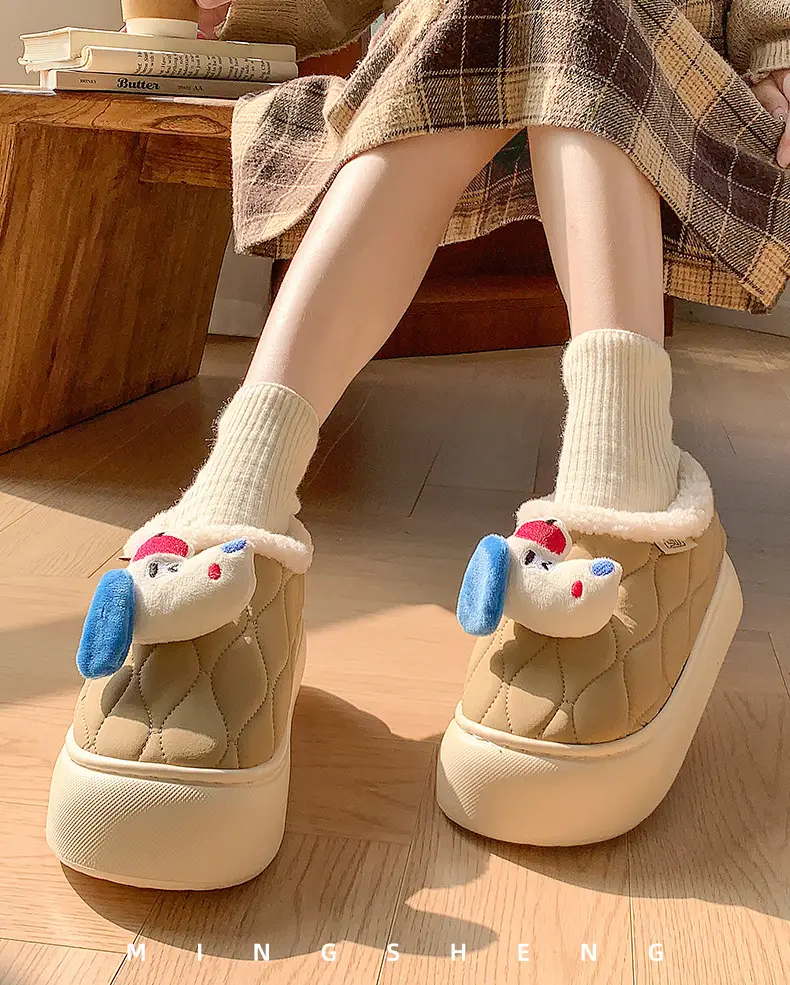 2024 New Winter Cartoon Puppy Slippers Thick Soft — feature 8