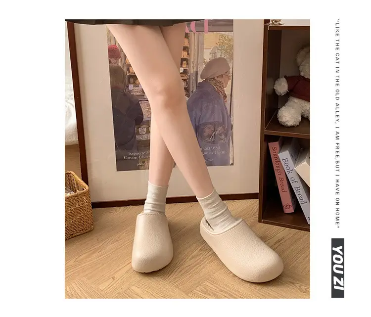 Women's Waterproof Velvet Winter Slippers Brown — feature 14