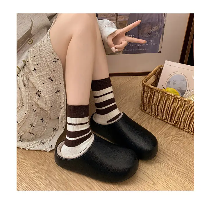 Women's Waterproof Velvet Winter Slippers Brown — feature 2