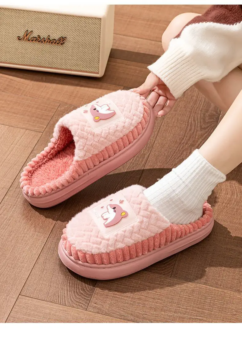 Dolphin Cotton Slippers Warm Indoor Winter — feature 14