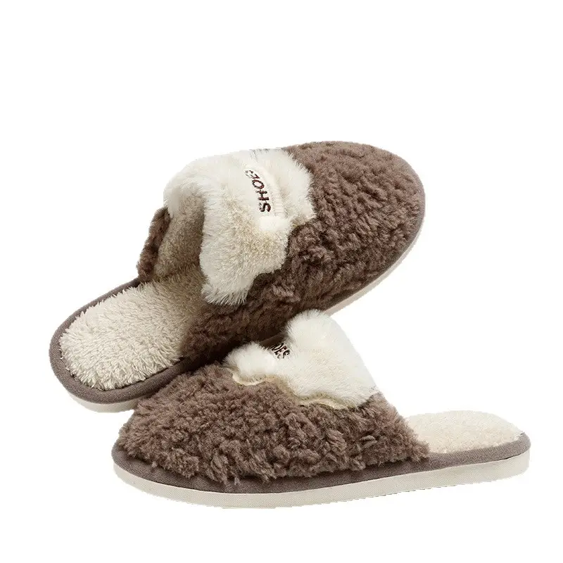 Floor Mop 2025 Plush Cotton Slippers for Men and Couples, Fleece-Lined, Warm, Non-Slip, Solid Color, Suitable for Indoor and Outdoor Use, High-End Cotton Slippers - Image 8