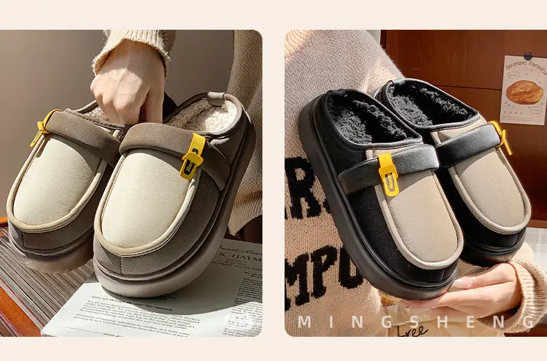 2025 Winter Cotton Slippers Women Warm Fleece Lined — feature 11