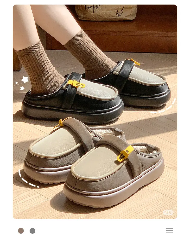 2025 Winter Cotton Slippers Women Warm Fleece Lined — feature 4