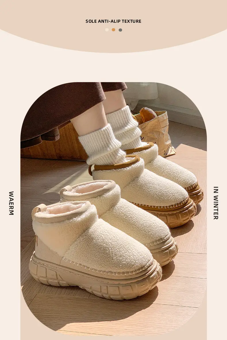 2025 New Winter Women's Shoes Wholesale Thick-Soled Heightening Waterproof Warm Platform Fleece-Lined Thickeneded Cotton Shoes Gaobang Snow Boots — feature 18