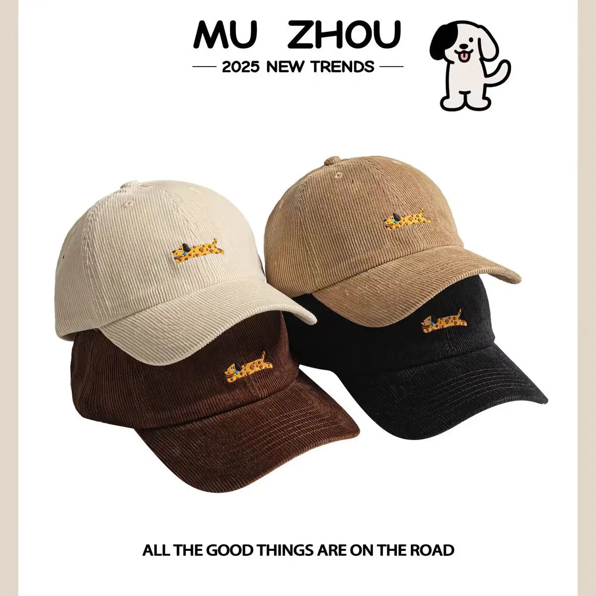 Brown Knitted Duckbill Cap for Men Women Autumn Winter - Image 5