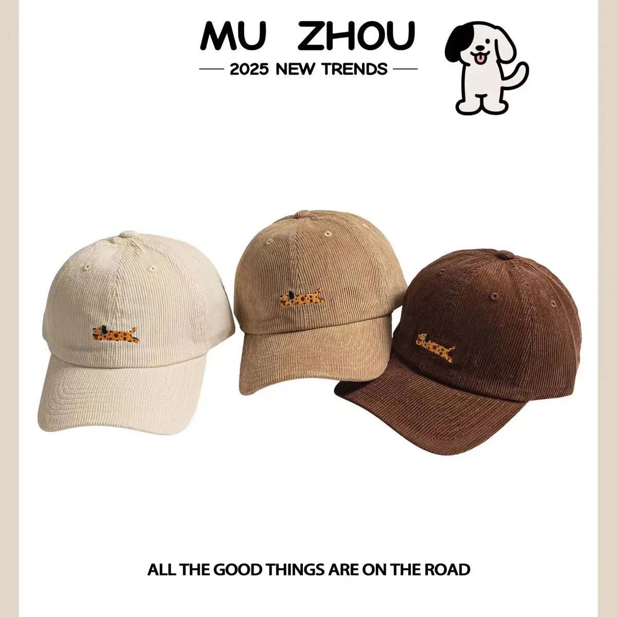 Brown Knitted Duckbill Cap for Men Women Autumn Winter - Image 7