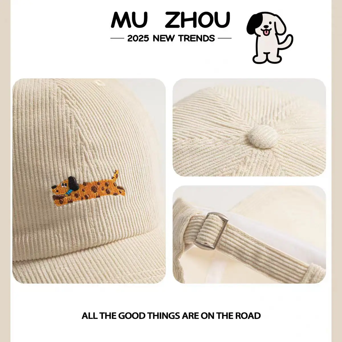 Brown Knitted Duckbill Cap for Men Women Autumn Winter - Image 8